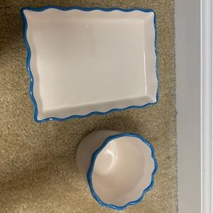 Trinket dish and cup